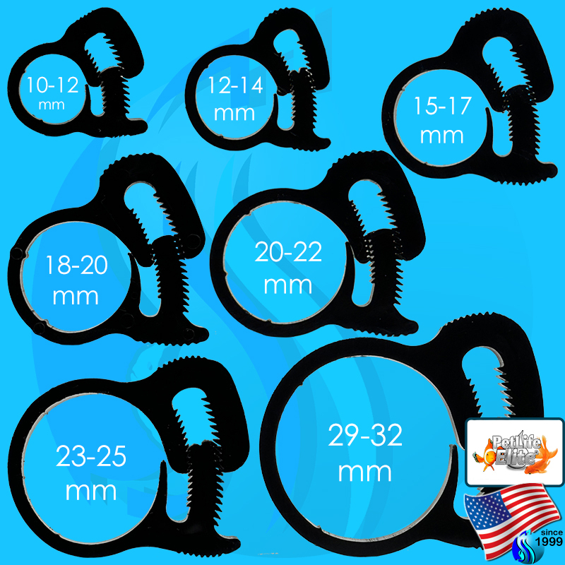 (ราคาต่อชิ้น) PetLifeElite PlasticHoseClamp เข็มขัดล็อคสายยางพลาสติก คลิปล็อกท่อ คลิปล็อกสายยาง plastic Hose clamp clip