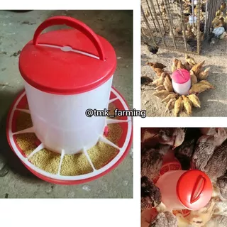 ถังอาหารไก่ ที่ให้อาหารไก่ ถ้วยให้อาหารไก่ ป้องกันไก่เขี่ย