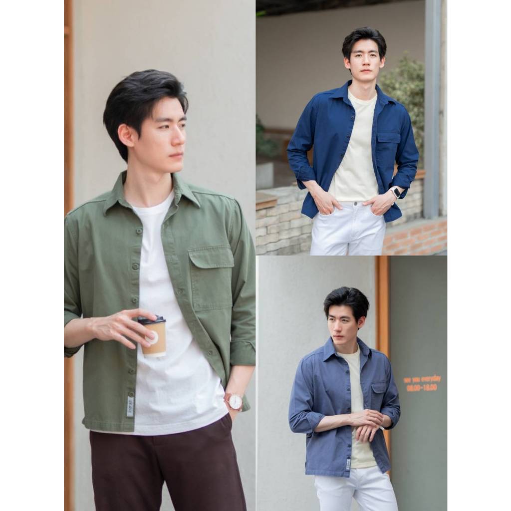 เสื้อแจ็คเก็ต"ผ้าเวสปอยธ์ฟอกนุ่ม" ทรงเชิ้ต กระเป๋าเดี่ยว เรียบๆ แต่เน้นดีเทล แนะนำซื้อเก็บด่วนๆค่า