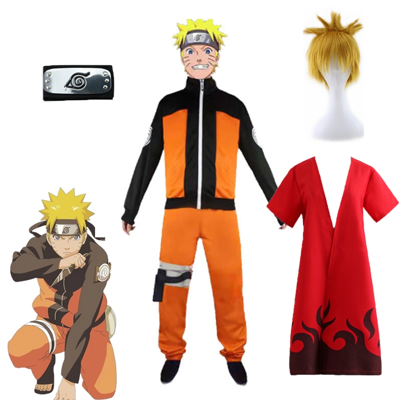 🇹🇭 Uzumaki Naruto cosplay Costume 🔥ชุดคอสเพลย์นารูโตะ🔥 พร้อมอุปกรณ์ครบชุด