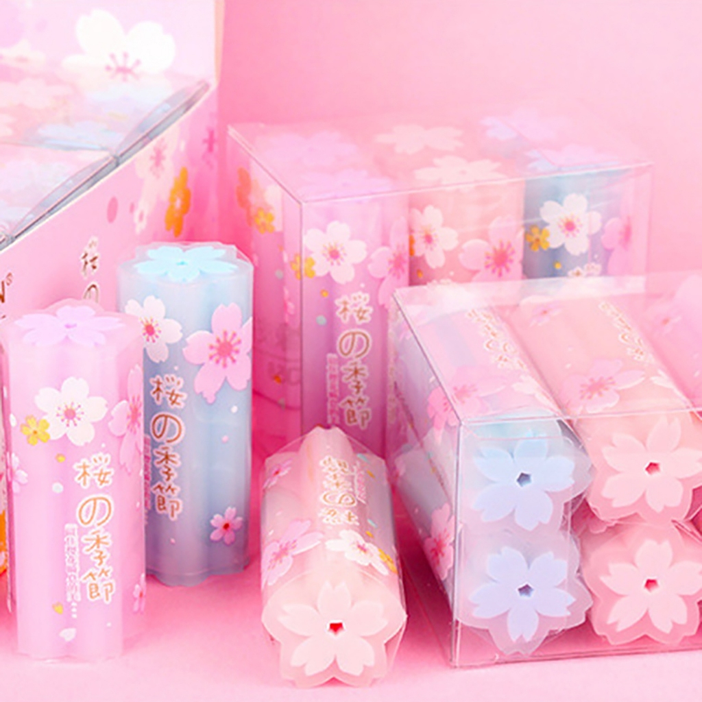ยางลบดอกไม้สีพาสเทล ลายดอกไม่น่ารักมีให้เลือก2แบบ ยางลบดินสอ/ERA-029