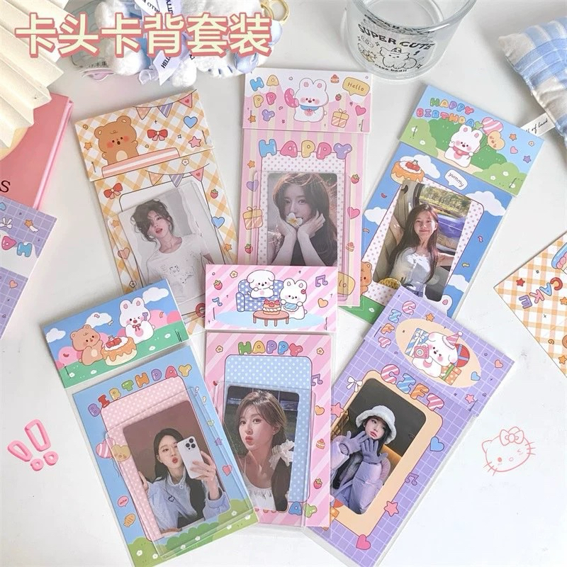 พร้อมส่ง อุปกรณ์แพ็คการ์ดเซ็ทรวม18ชิ้น(หัวการ์ด+หลังการ์ด+ถุงใสopp)