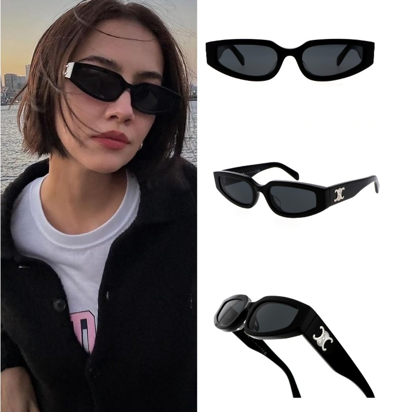 แว่นกันแดด Celine Triomphe12 รหัสCL40269U New Collection ทรงcateyeนิดๆใส่สวย ชาย/หญิง ใส่ได้หมด ของแท้ รับประกันศูนย์1ปี