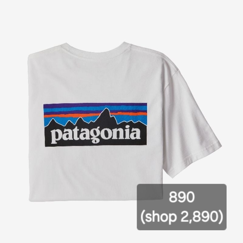 เสื้อยืด Patagonia ไซส์ M สีขาว