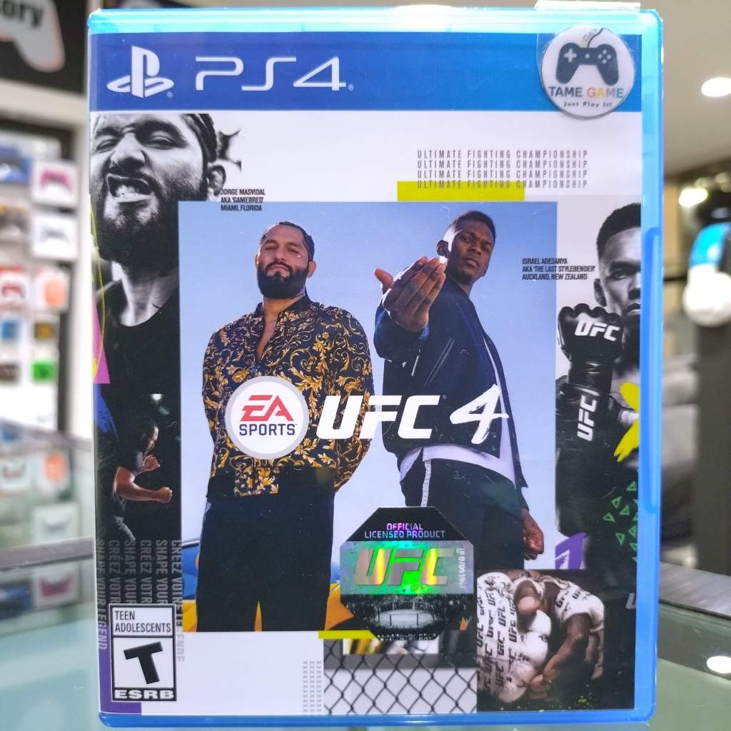 (ภาษาอังกฤษ) มือ2 PS4 UFC 4 แผ่นPS4 เกมPS4 มือสอง (เล่นกับ PS5 ได้ เล่น2คนได้ UFC4 เกมมวย เกมต่อยมวย