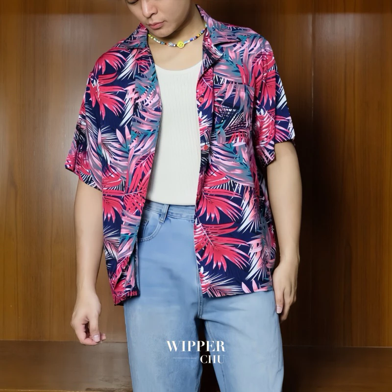 Wipper เสื้อเชิ้ตฮาวายแขนสั้น ลายดอก thumbnail 4
