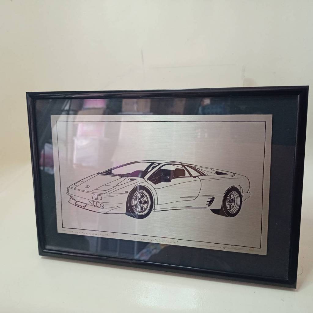 Lamborghini De Ablo Etching Serial Number Limited Edition Andreas-mini--pewter Graphic