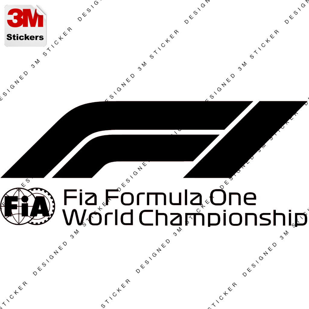 F1 Removable 3M sticker