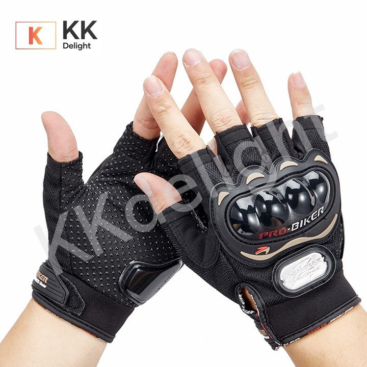 Probiker ครึ่งนิ้ว MCS04 ถุงมือมอเตอร์ไซค์ สบายมือ คุ้มค่าคุ้มราคา ขายดีอันดับหนึ่ง มีเก็บเงินปลายทาง