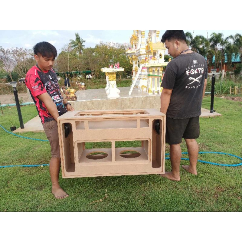 ลำโพง bluetooth DIY(งานดิบ) ดอก10"2ดอกคว่ำกลาง4"8ดอกแหลม2.25"4ดอกขนาดตู้ยาว 100ซม.กว้าง 41ซม สูง 59ซม ปริมาตรพอเหมาะ