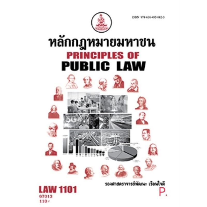 LAW1101 (LAW1001) หรือ LAW110167013 หนังสือราม เรื่องหลักกฎหมายมหาชน รศ.พัฒนะ  เรือนใจดี