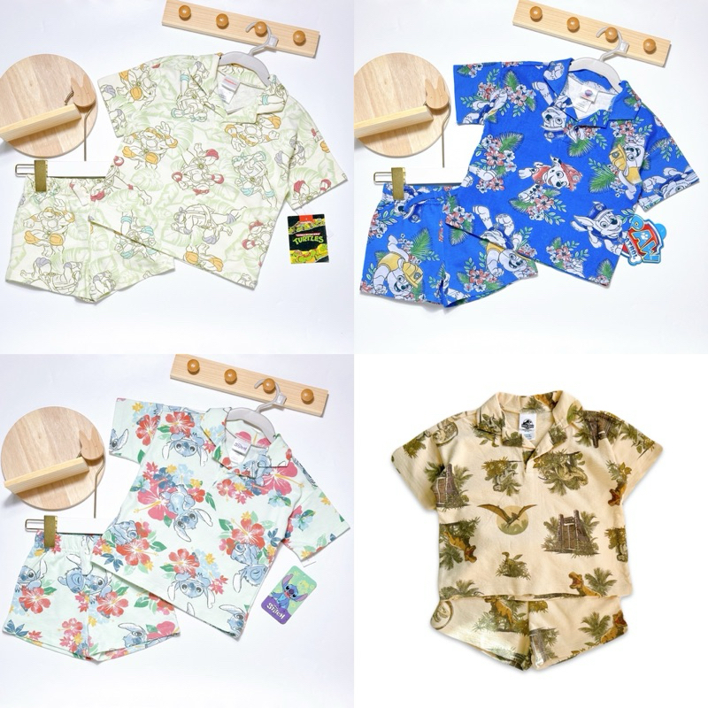 ชุด set 2 ชิ้น ขนาด 12m-5T 𝗡𝗶𝗰𝗸𝗲𝗹𝗼𝗱𝗲𝗼𝗻 𝗧𝗨𝗥𝗧𝗟𝗘𝗦, 𝐃𝐢𝐬𝐧𝐞𝐲 𝗦𝘁𝗶𝘁𝗰𝗵