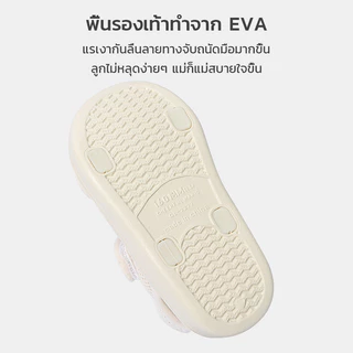 (ส่งจากกรุงเทพฯ) Cheerful Mario รองเท้าแตะเด็ก รองเท้ารัดส้นแรกเกิด EVA ตีนตุ๊กแก รองเท้าแตะรัดส้นหัดเดิน