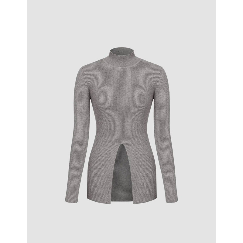 Cider เสื้อแขนยาวผ้าknitเนื้อหนาใส่ขึ้นเครื่องกันหนาว