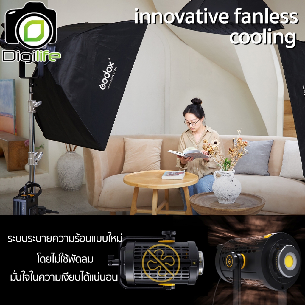 Godox LED UL150IIBi 155W 2800-6500K Bowen Mount - รับประกันศูนย์ Godox Thailand 3ปี / Digilife Thailand