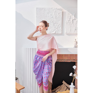 โจงกระเบน ทรงกินรี ทันสมัย สีสดใส ชุดลอยกระทง