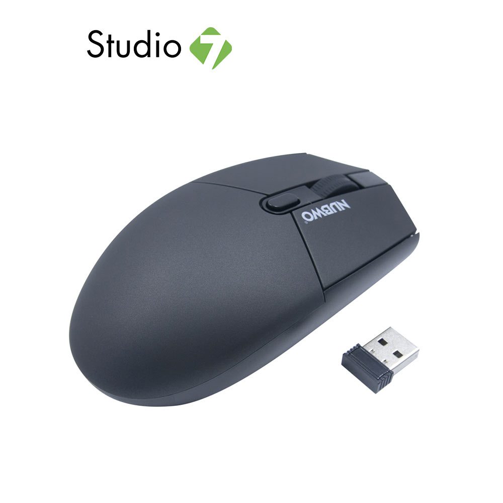 เมาส์ไร้สาย NUBWO Mouse NMB014 Gray by Studio 7