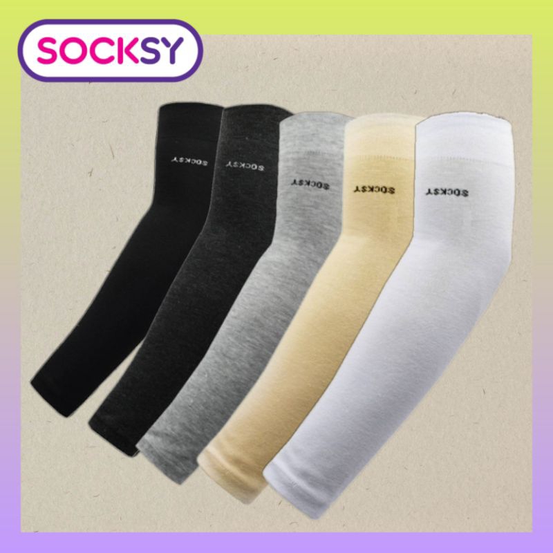 Socksy ปลอกแขนผ้า กันแดด uv99%