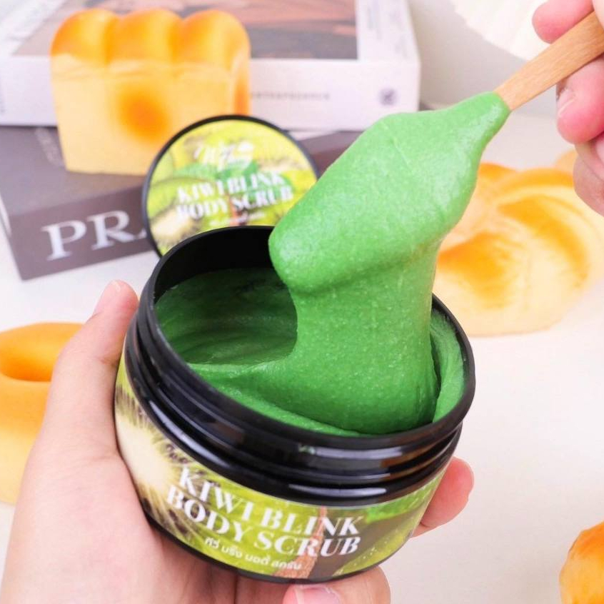 สครับวันทอง สูตร กีวี่บริ๊ง ( ผิวขาวซีด ผลัดเซลล์ผิว ช่วยลดรอยจุดด่างดำ )