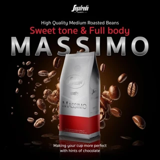 Segafredo Massimo กาแฟคั่วเม็ด เซกาเฟรโด แมสซิโม่ (ชนิดเม็ด) 500 กรัม
