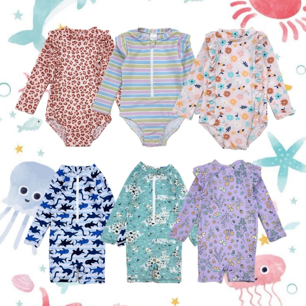 ชุดว่ายน้ำลูกสาว ลูกชาย ขนาด 3-24 เดือน