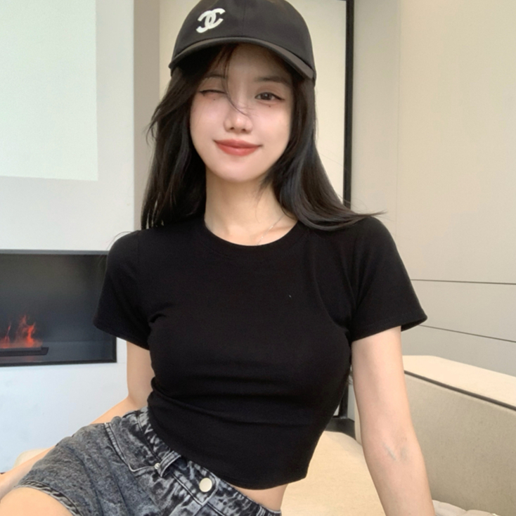 MC168 เสื้อครอปท็อป y2k สงกรานต์ แฟชั่นผู้หญิง เตรียมส่งสินค้า T-shirt girl