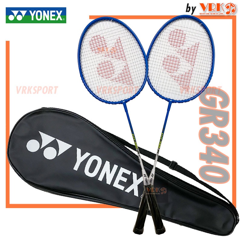 YONEX ไม้แบดมินตัน รุ่น GR-340 - ไม้ 2 อัน พร้อมกระเป๋าเต็มใบ YONEX Badminton Racket