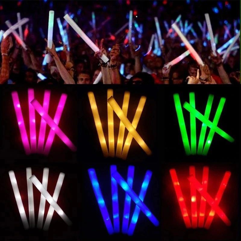 แท่งโฟมเรืองแสง LED 3 โหมด หลากสี สำหรับงานคอนเสิร์ต งานกิจกรรมกลางคืน งานปาร์ตี้ต่างๆค่ะ สินค้าพร้อมส่งค่ะ