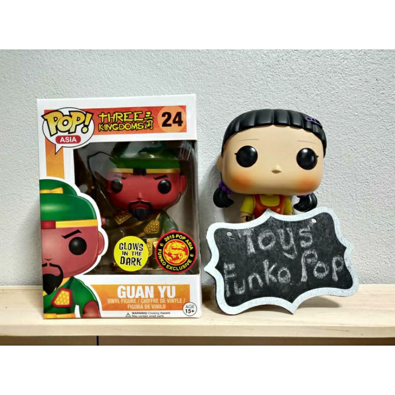 กล่องตำหนิ Funko Pop Asia Three Kingdoms : Guan Yu GITD 24 (แร ไอเทม)