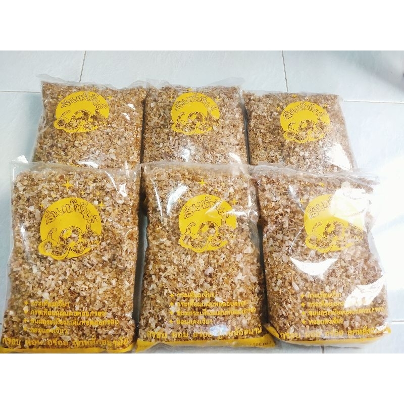 กระเทียมเจียวเกรดA แพ็ค500กรัม(ยกลัง)5กิโล/ กรอบ หอม อร่อย กระเทียมเจียวแท้100%ค่ะ