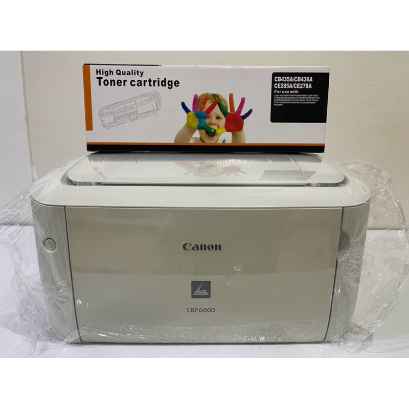 ปริ้นเตอร์ เลเซอร์ขาวดำ Canon LBP 6000💥 พร้อมหมึกใหม่ พร้อมใช้งาน 💥มือสอง ( ปริ้นอย่างเดียว )