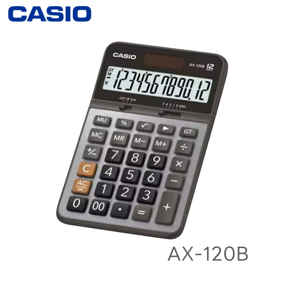 เครื่องคิดเลข CASIO รุ่น AX-120B ของแท้ รับประกัน 2 ปี