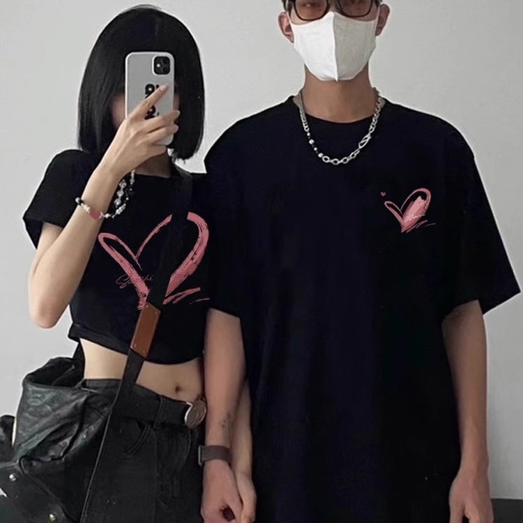 เสื้อครอปเสื้อยืดแฟชั่นสีสดใส S-3XL สไตล์เกาหลี