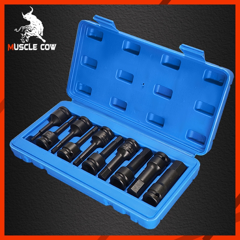 MUSCLE COW 1/2 บล็อกเดือยโผล่หกเหลี่ยม เหล็ก CR-MO 10 รูปที่ 6