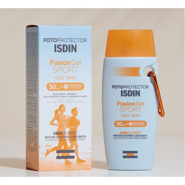 ISDIN FOTOULTRA FUSION GEL SPORT SPF50 100ML กันแดดทาตัวเจลเนื้อใส กันน้ำ กันเหงื่อ บางเบาสบายผิว