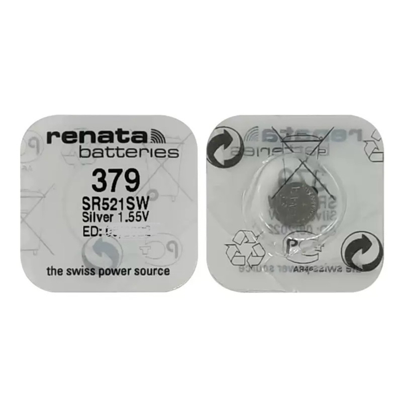 ถ่านนาฬิกาRenata 379 SR521SW 1.55V แพค1ก้อน