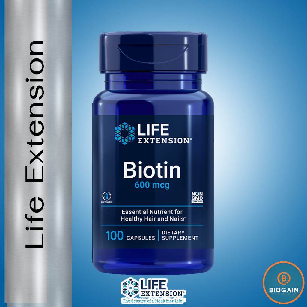 Life Extension Biotin 600 mcg / 100 Capsules