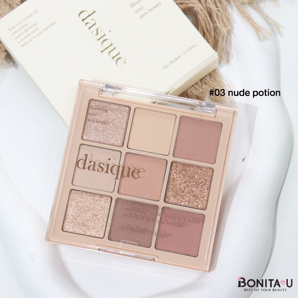 Dasique Shadow Palette สี 03 Nude Potion #พาเลตต์อายแชโดว์ 9 เฉดสี