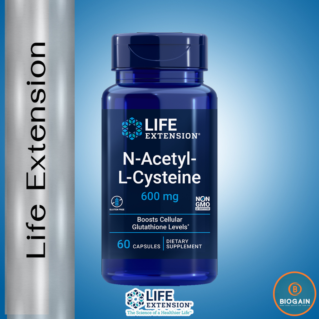 Life Extension N-Acetyl-L-Cysteine (NAC) 600 mg / 60 Capsules