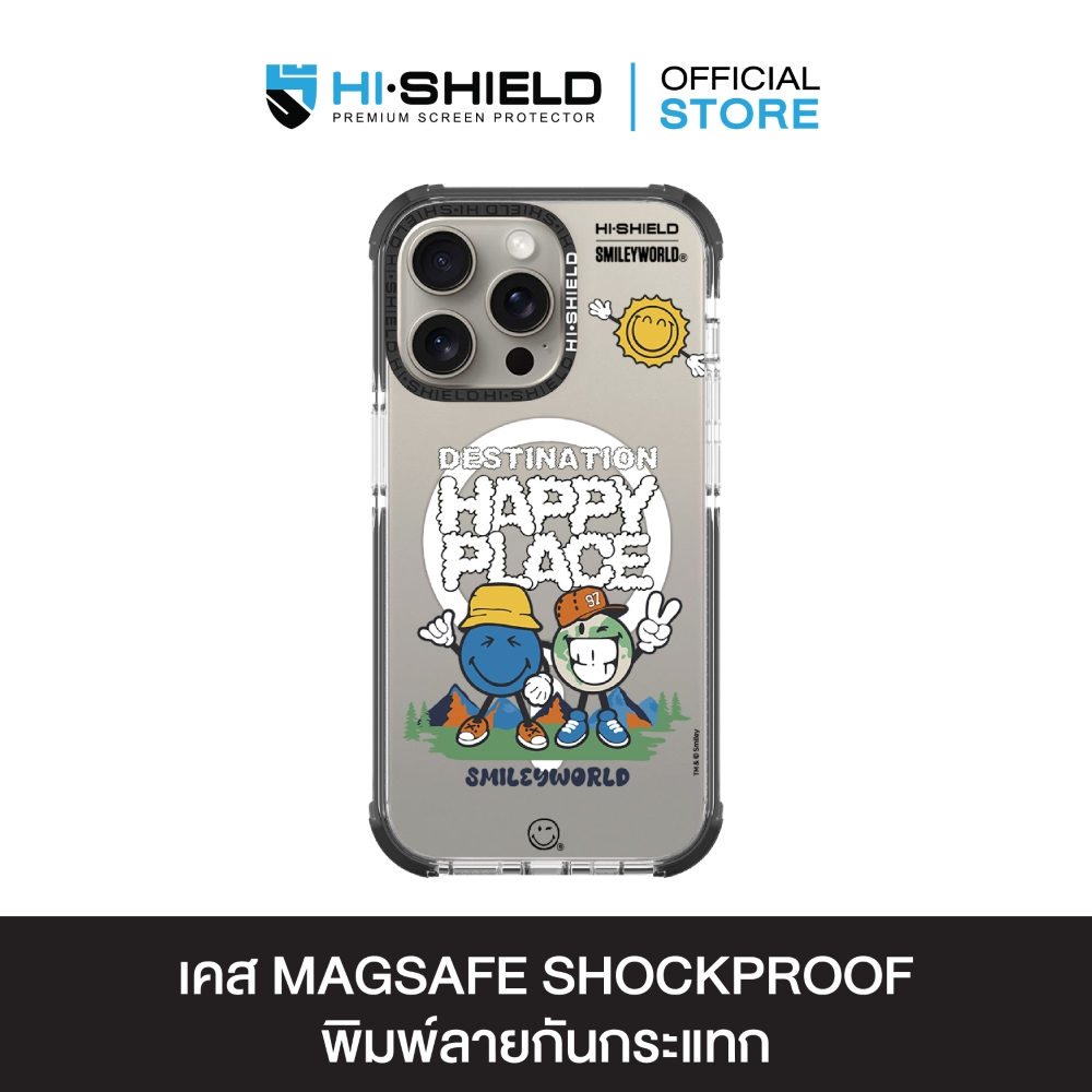 HI-SHIELD Magsafe Shockproof Case รุ่น Happy Smile5 [iPhone17/iPhone16/iPhone15/iPhone14] - เคสแม่เห
