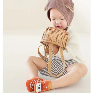 Babyonline(Y268)K1 (ส่งด่วน1วัน)ถุงเท้าเด็กหัดเดินลายการ์ตูนน่ารักๆมีสายรัด พื้นมีกันลื่น ผ้าฝ้าย นิ่ม