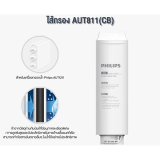 Philips Filter AUT810 / AUT811 / AUT840 สำหรับเครื่องกรองน้ำรุ่น Countertop UF Purifier AUT1211 กำจัดไวรัสและแบคทีเรีย