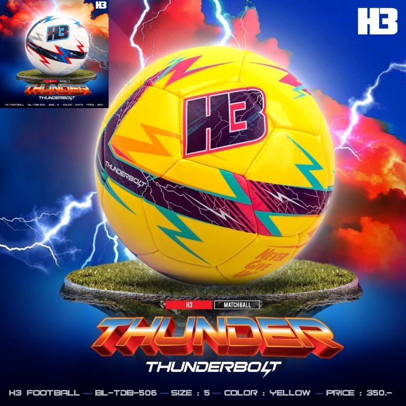 H3 ลูกฟุตบอลหนังเย็บ H3 เบอร์ 5 รุ่น THUNDER ทนทาน ราคาถูก ของแท้100%

<p>“><center></p>
<h4></h4>
<p><p><font color=