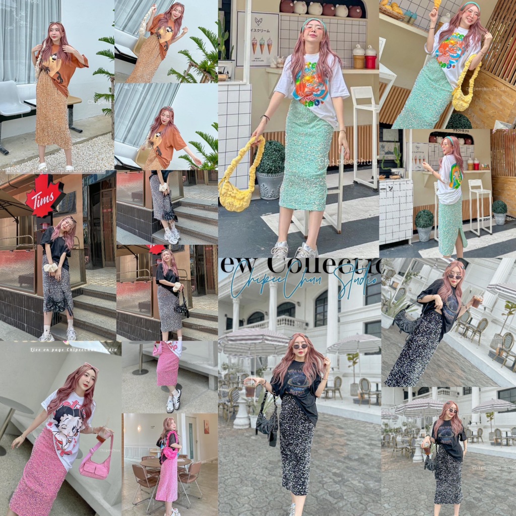 “Gritter Skirt” กระโปรงกลิตเตอร์รุ่นยาว เย็บซับในทั้งตัว เรียบหรูดูแพง TAG : ChipeeChuu
