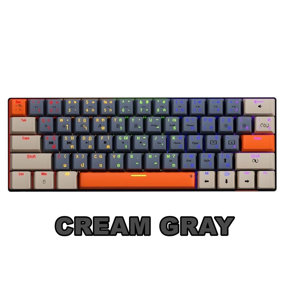คีย์บอร์ด Neolution E-Sport PATHEON Gaming 60% Keyboard Mechanical JiXian Brown Switch คีบอร์ดเกมมิ่ง ประกันศูนย์ 2 ปี