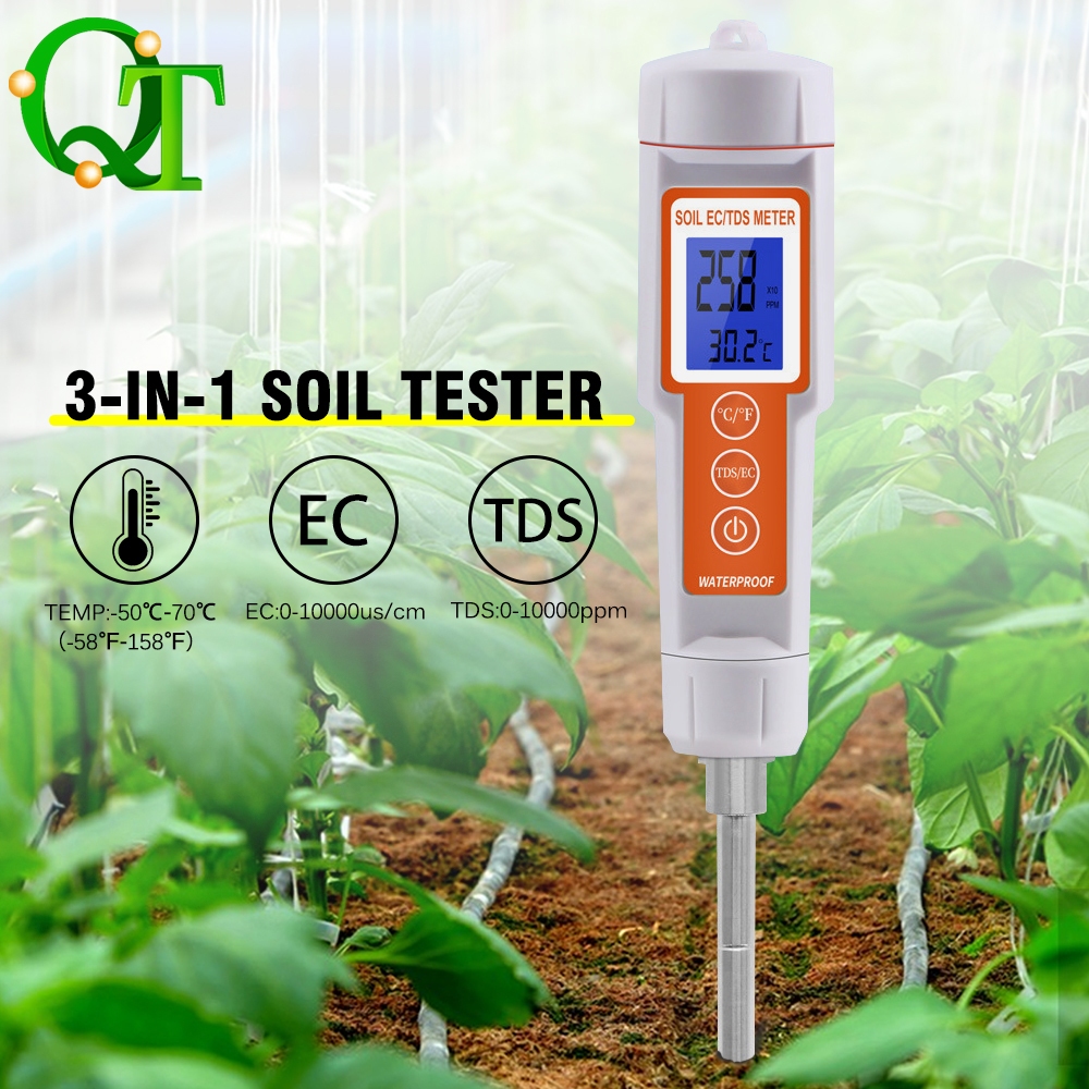 พร้อมส่ง🔥เครื่องตรวจจับดิน เครื่องวัดค่าดิน3in1 Soil tester ความชื้น อุณหภูมิ แสง เครื่องวัดดิน เครื่องทดสอบดิน