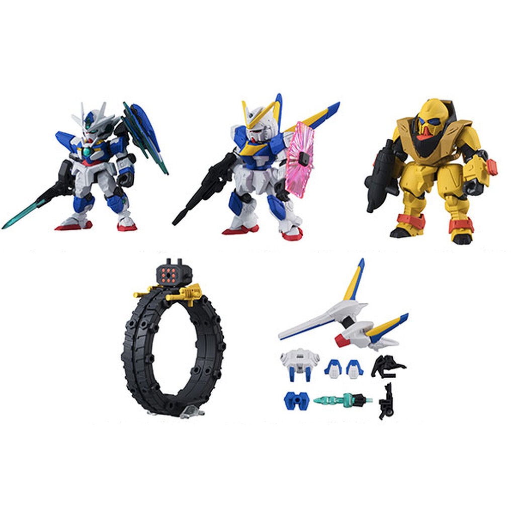 Bandai (ตัวเดี่ยว) Gashapon Gundam Mobile Suit Ensemble 05 4549660199618 (Plastic Model)