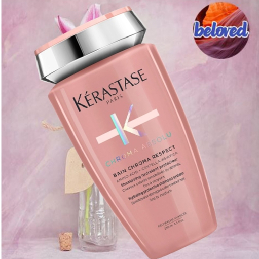 Kerastase Chroma Absolu Bain Chroma Respect 250 ml แชมพูทำสี สำหรับผมทำสี (เส้นเล็ก)