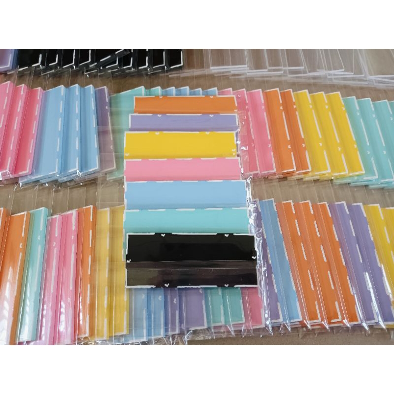 ป้ายไม้ทาสี พร้อมเจาะรู ชุด10ชิ้น แจ้งสีทักแชท