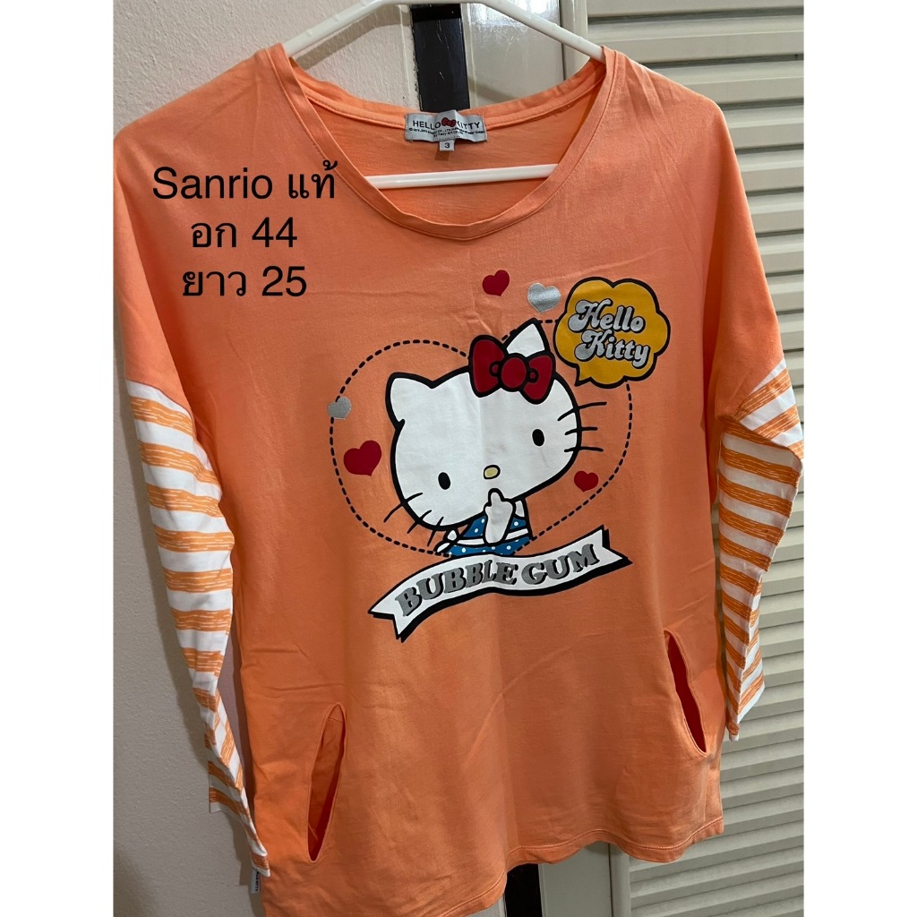 เสื้อแขนยาว Sanrio Hello Kitty มือสอง